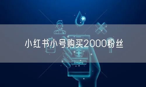 小红书小号购买2000粉丝