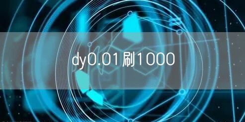 dy0.01刷1000